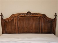 Mid Century Queen Bed: Headboard, Frame, +