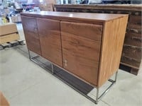 Solid Acacia Buffet On Metal Frame