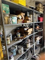 Large shelf lot shelving stays with building