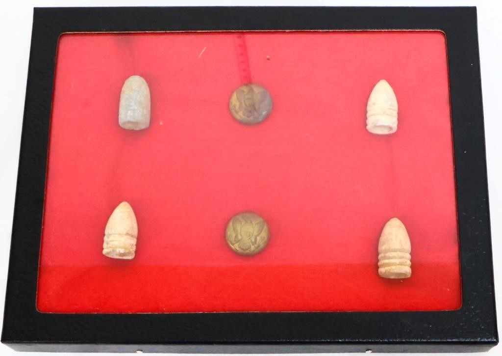 Lot of 6 Genuine Civil War Bullets