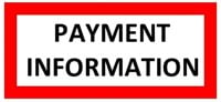 Payment Information - Please Read