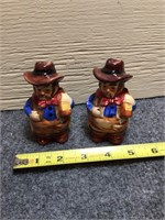 Cowboy salt and pepper shakers