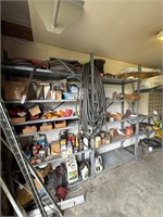 Large shelf, flood metal shelving stays with