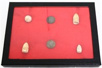 Lot of 6 Genuine Civil War Bullets