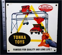 Porcelian 10x10 Tonka Toy Sign