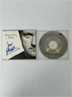 Autograph COA Phil Collins CD