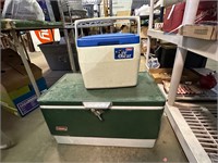 *LARGE COLEMAN COOLER & SMALL COLEMAN COOLER