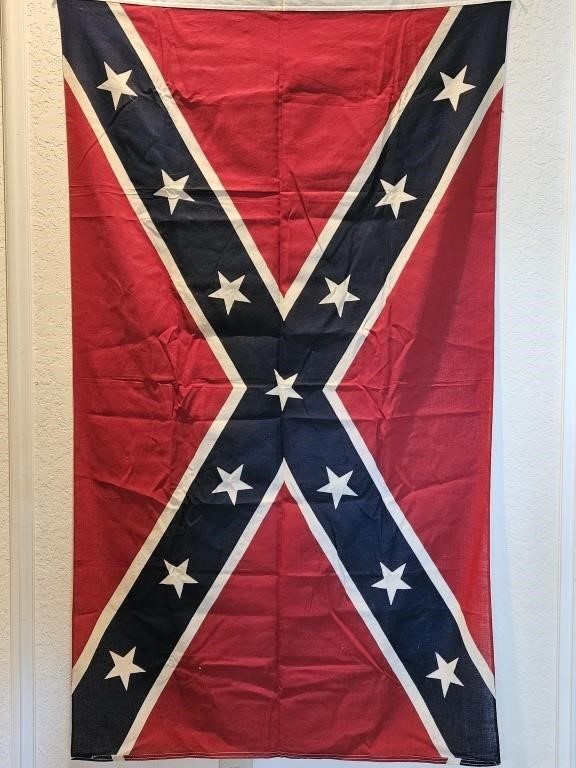 Confederate Flag, Cotton Measures 60 X 36in