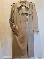 Ladies London Fog Tan Coat, Size 12 Regular