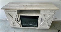 Tv Stand with Electric Fireplace - Works