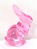 Fenton Pink Bunny Figure