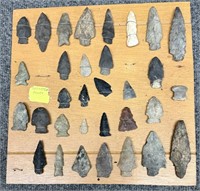 Assorted points, PA. Some have re-chipping