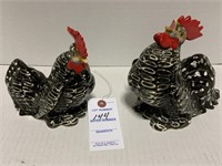 VTG Norcrest Pottery Hen & Rooster