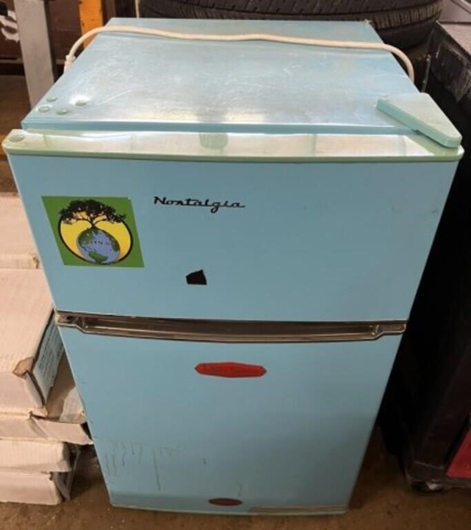 Nostalgia Electrics RRF325BLUE Refrigerator