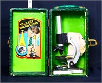 Vintage Gilbert Microscope In Org Green Case