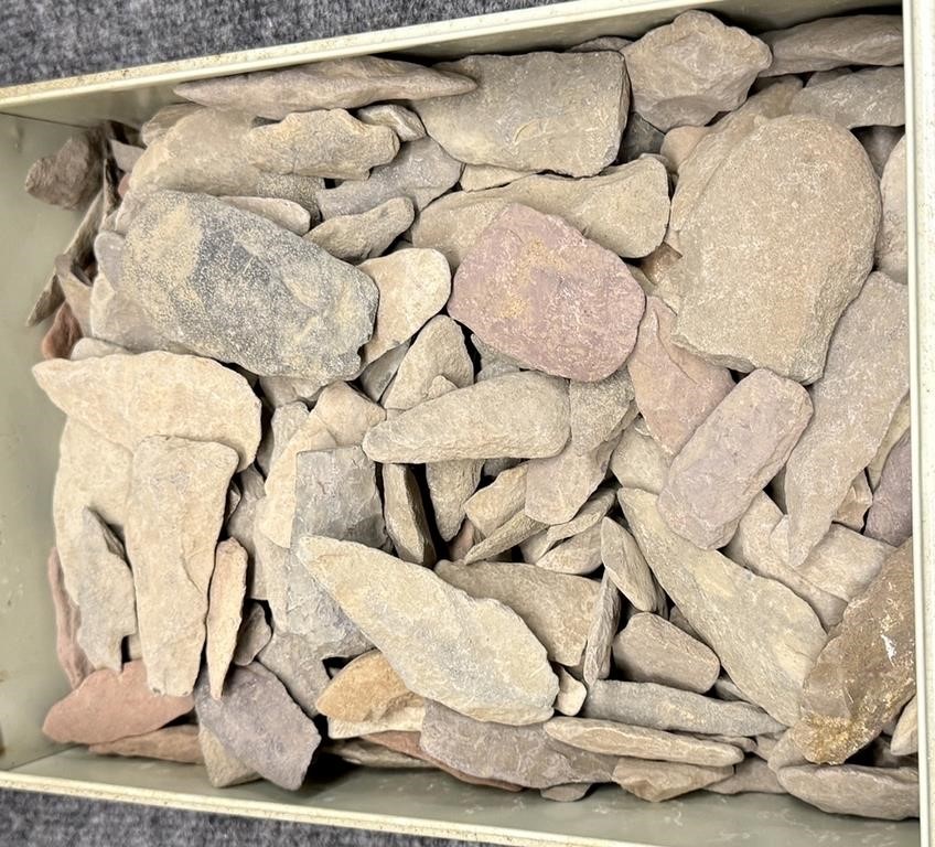 Box lot argillite pieces