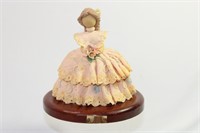 Vintage Lace Dress Resin Figurine