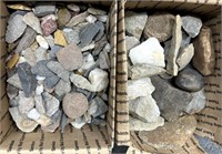 (2) boxes Jasper/Quartzite flakes/pieces