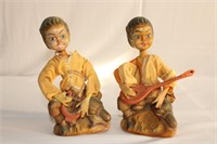 Set of Two Musician Figures