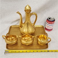 Vintage Fine Porcelain Gold Encrusted Tea Set
