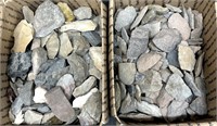 (2) boxes quartzite/jasper pieces