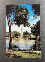 Vintage WWII Memorial Uni. of Kansas postcard.