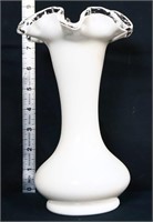 Fenton 7.5 Inch Silver Crest Vase