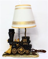 Vintage Train Locomotive Lamp W/ Shade