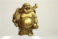 Asian Bronze Laughing Buddha