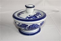 A Blue and White Ceramic Dish
