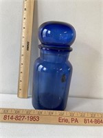 Blue Jar with Top