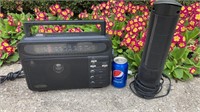 Optimus AM/FM Radio & Lasko Heater