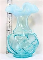 Fenton Aqua Opalescent Vase