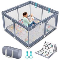 ULN - Suposeu Baby Playpen with Mat, Portable Baby