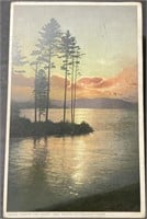 Antique Stamped Twilight Hour Postcard RPPC