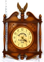 Vintage Plastic Seagrams Adv Clock