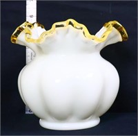 Fenton Gold Crest Round Vase
