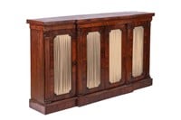 WILLIAM IV FOUR DOOR ROSEWOOD CREDENZA