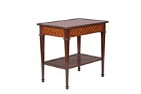 ANTIQUE FRENCH PARQUETRY SIDE TABLE