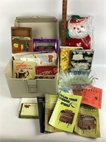 Wooden Recipe Box, Recipes and cook books, Santa