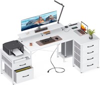 72" KKL L Shaped Computer Desk