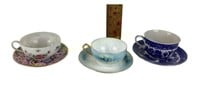 Tea cups & saucers (3)