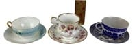 Tea cups & saucers (3)- Queen’s fine bone China