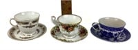 Tea cups & saucers (3)- Old Country roses Roy