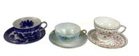 Tea cups & saucers (3)- Duchess bone china made