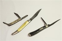 Lot of 3 Pocket Knives