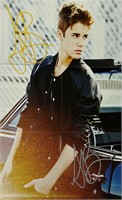 Autograph COA Justin Bieber Folded Poster
