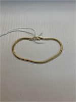 8" bracelet 14k gold plated