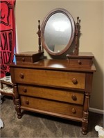 Cassady Furniture Co Dresser with Tilting Mirror