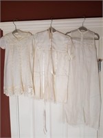 3 Antique Christening Gowns